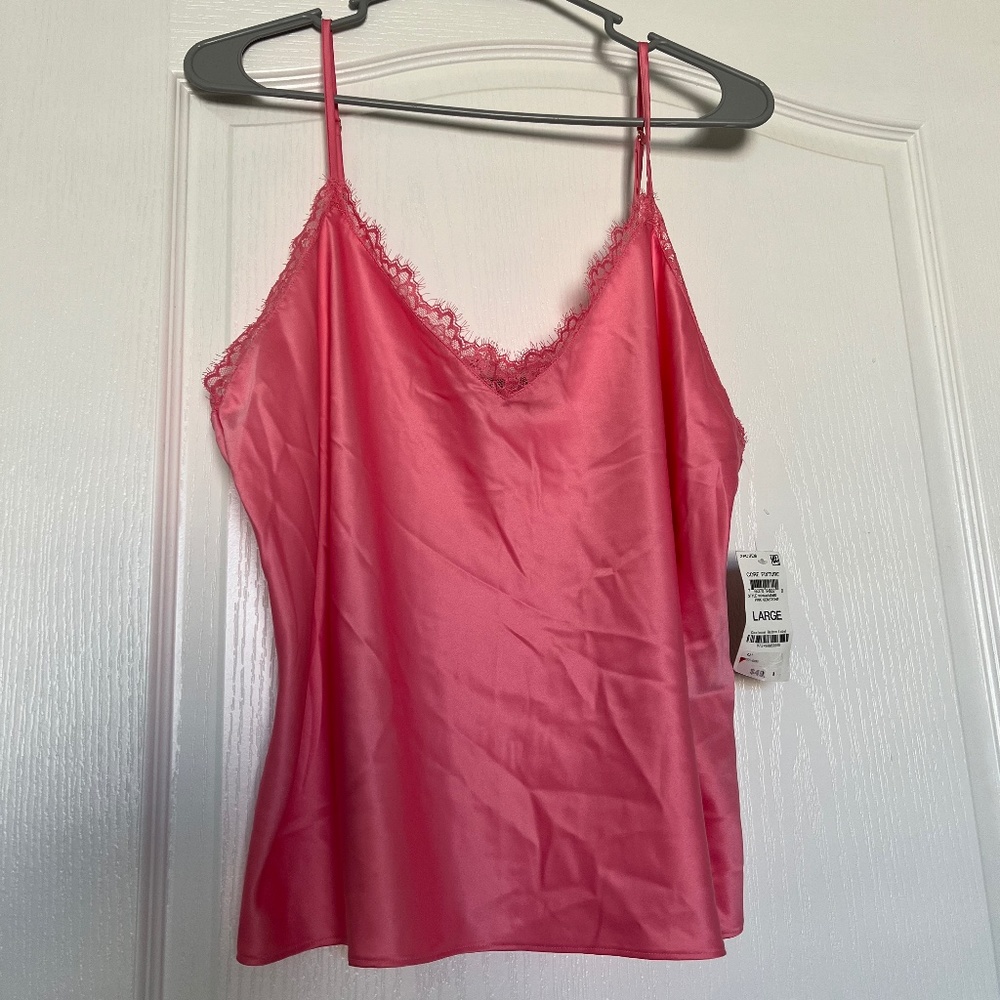 INC | Pink Satin Feel Womens Pajama Set